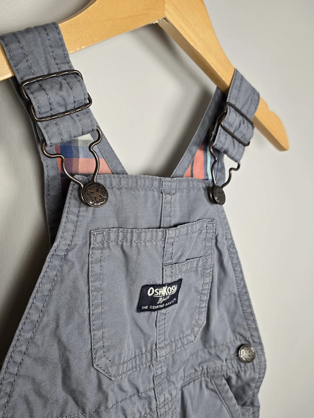 OshKosh B'gosh Boys' Gray Cotton Overalls